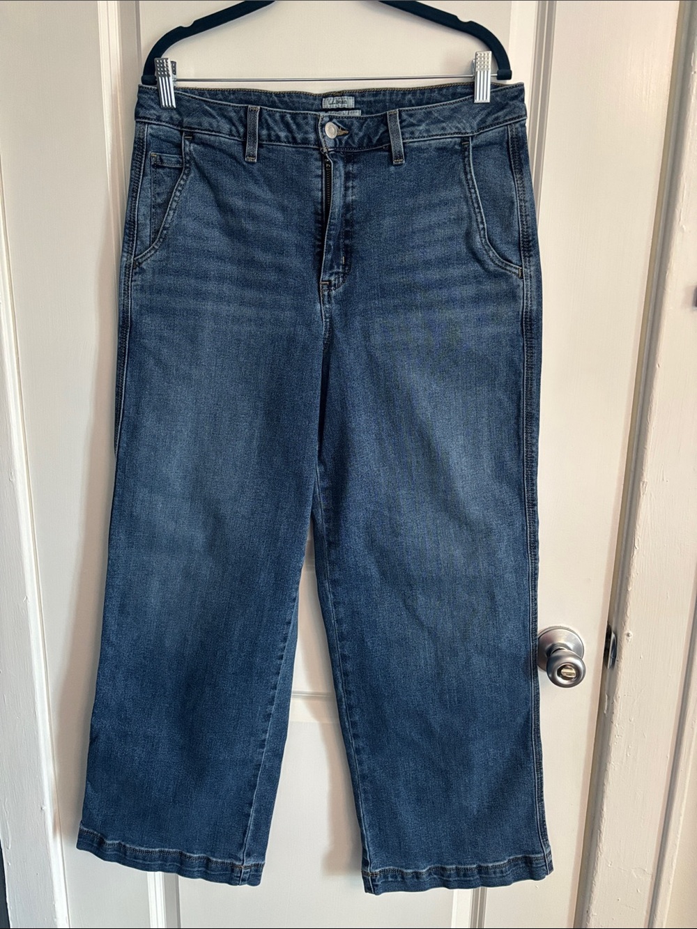 L.L. Bean Women's Wide-Leg Jeans - Medium Blue
